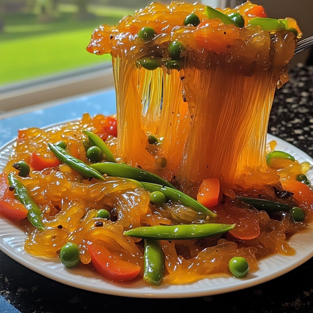 Gemüsepfanne mit Glasnudeln