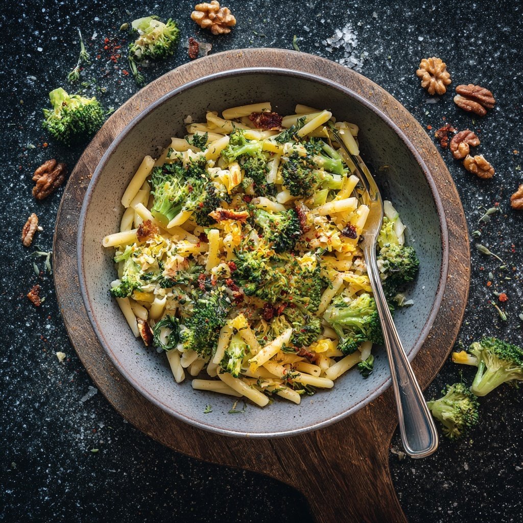 Mediterraner Nudelsalat Mit Brokkoli