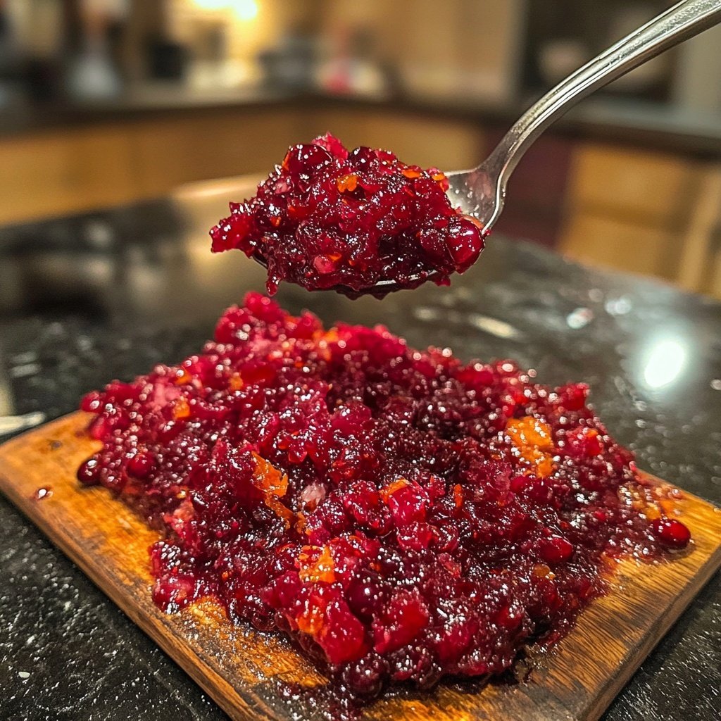 Hausgemachte Orangen-Cranberry-Soße