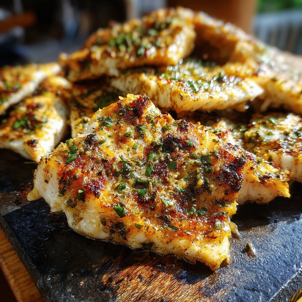 Gesund & Leicht Zitronen-Gegrillter Fisch