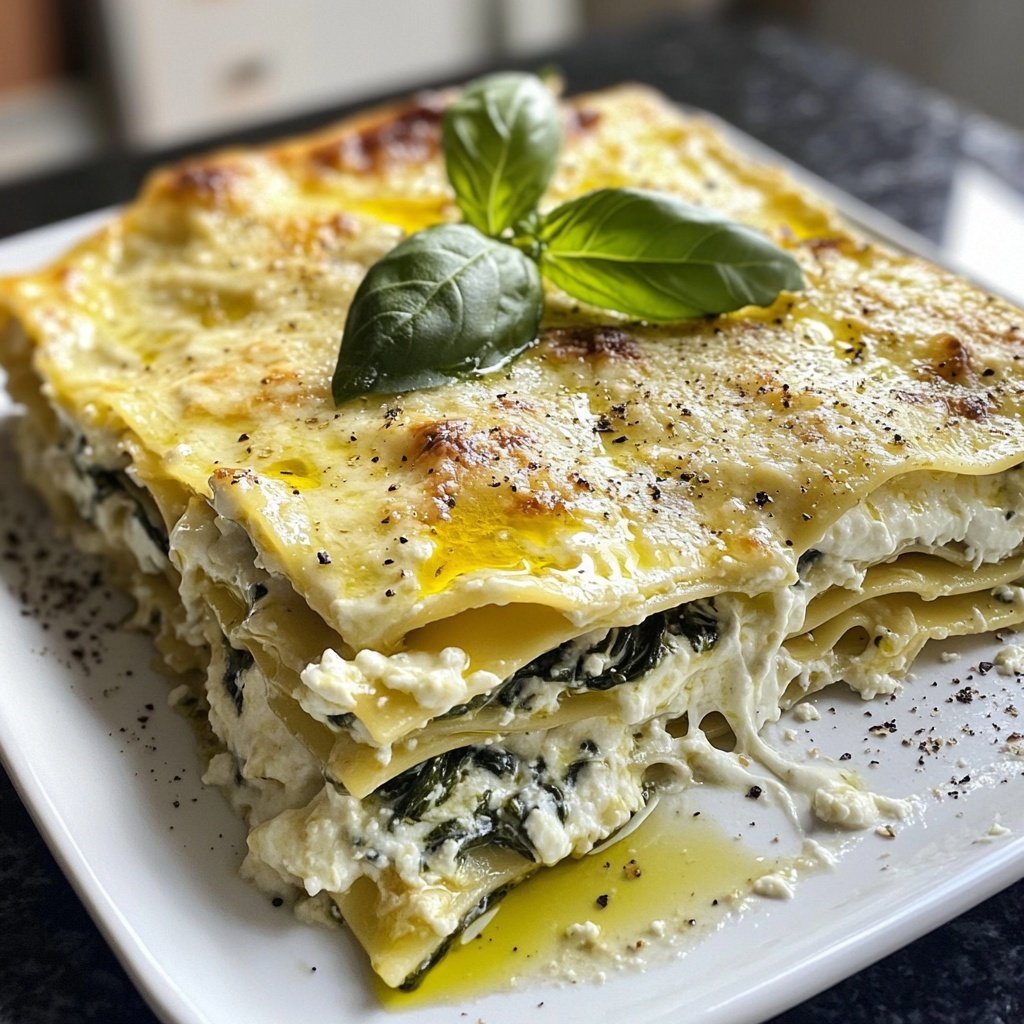 Lasagne mit Spinat und Ricotta