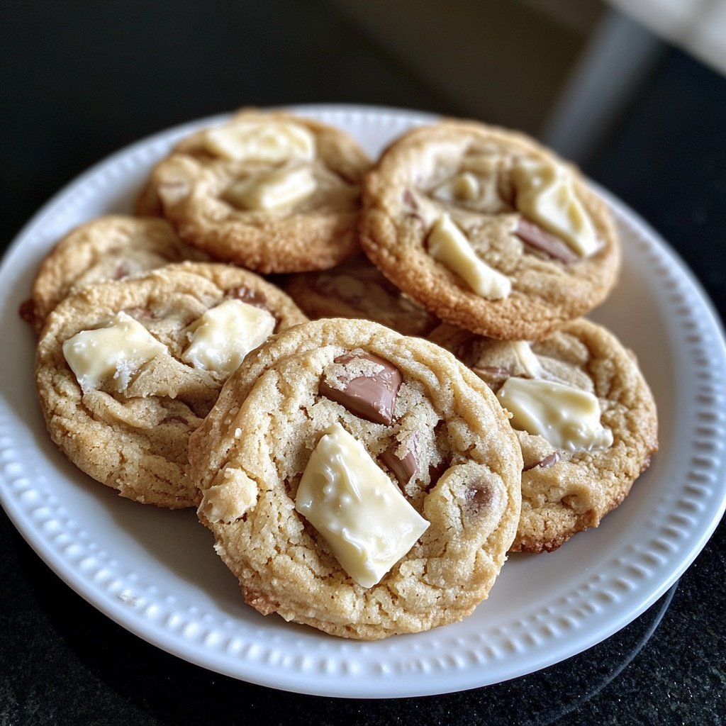 Cookies mit weißer Schokolade