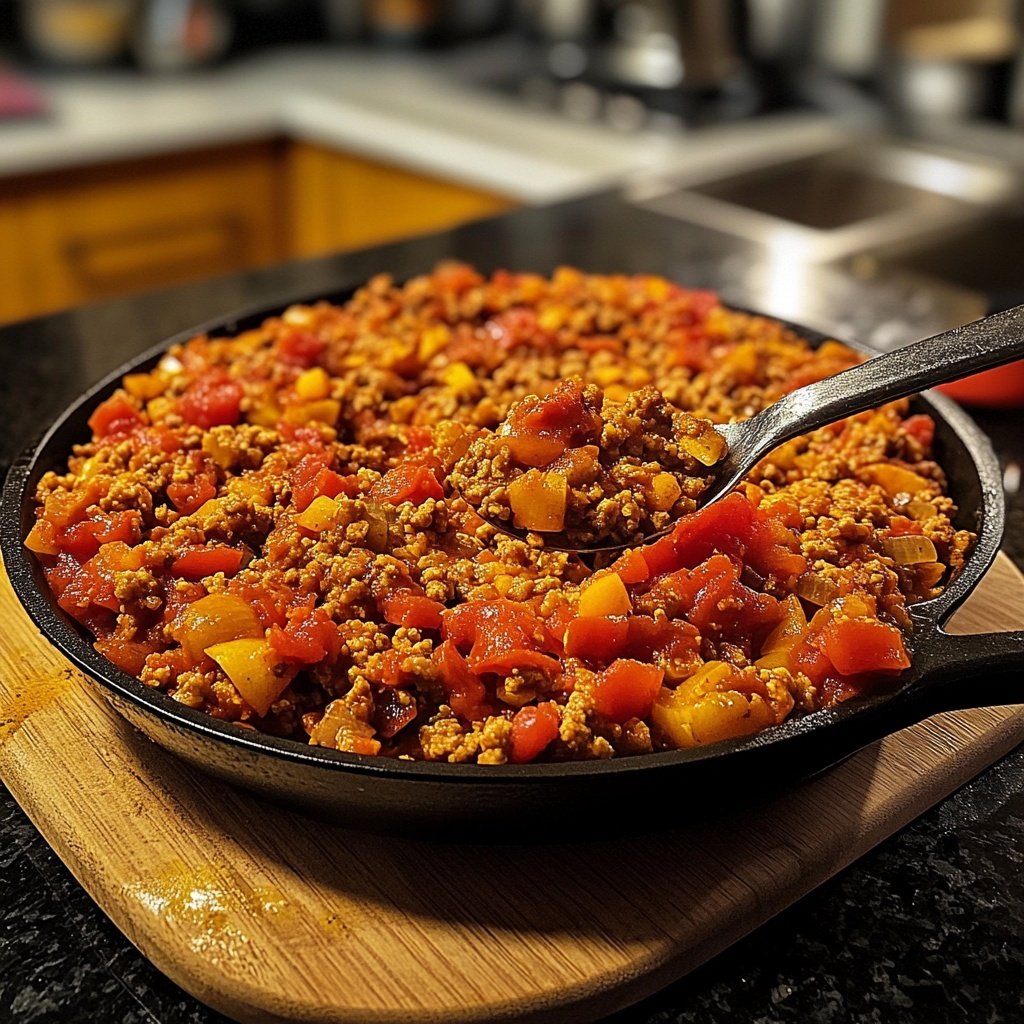Hackfleisch Tomaten Pfanne