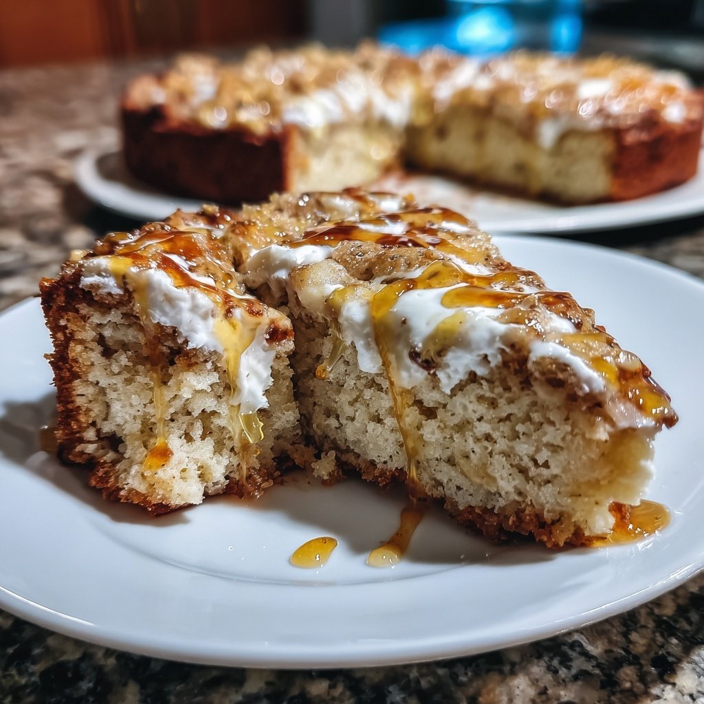 Bananenkuchen mit Joghurt und Honig