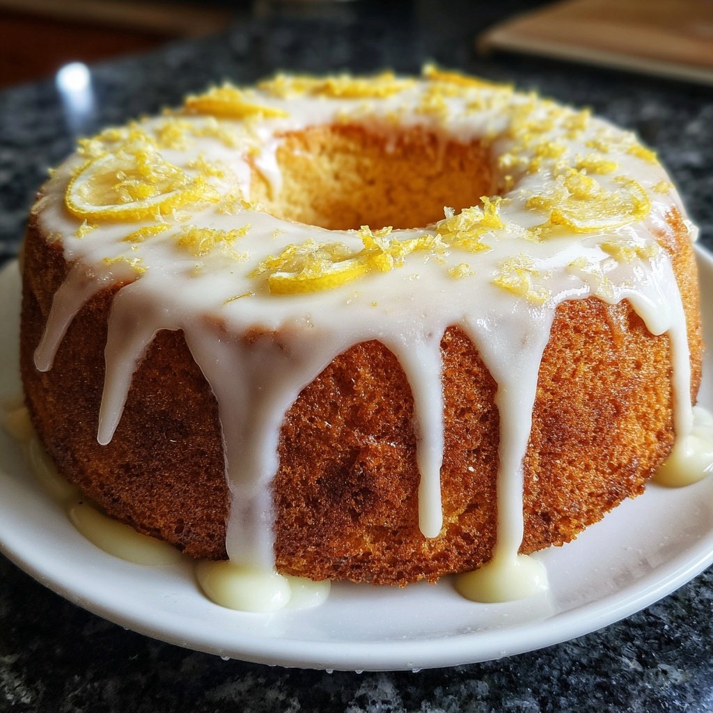 Zitronenkuchen mit Frischkäsefüllung