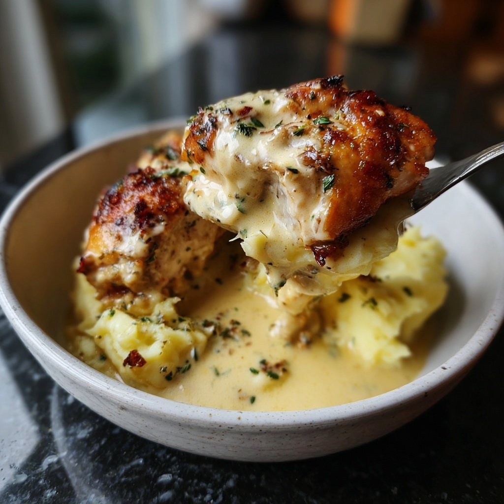 Hausmannskost Cremiges Hähnchen mit Kartoffelpüree