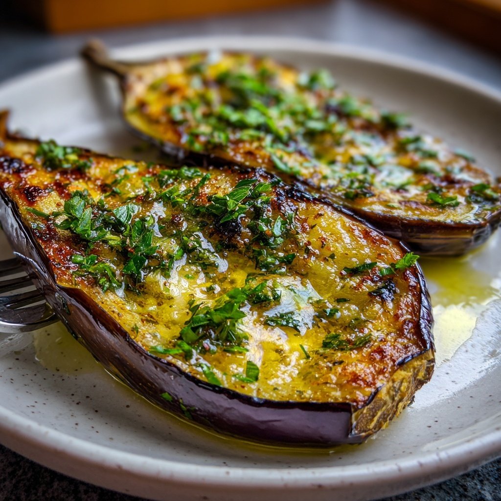 Auberginen aus dem Ofen weich