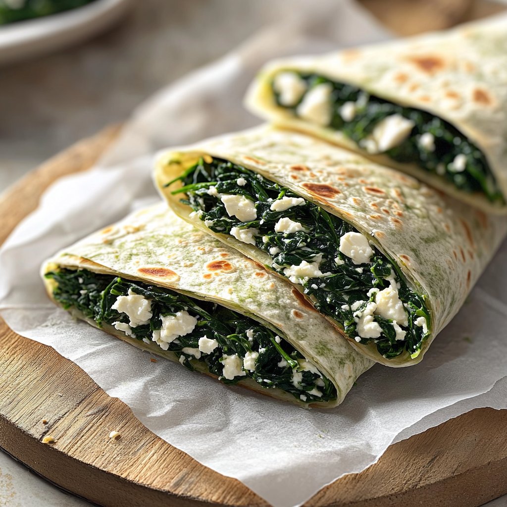 Wraps mit Spinat