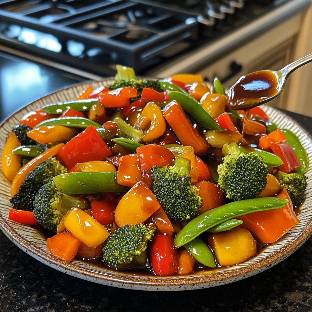 Gemüsepfanne mit Sojasauce