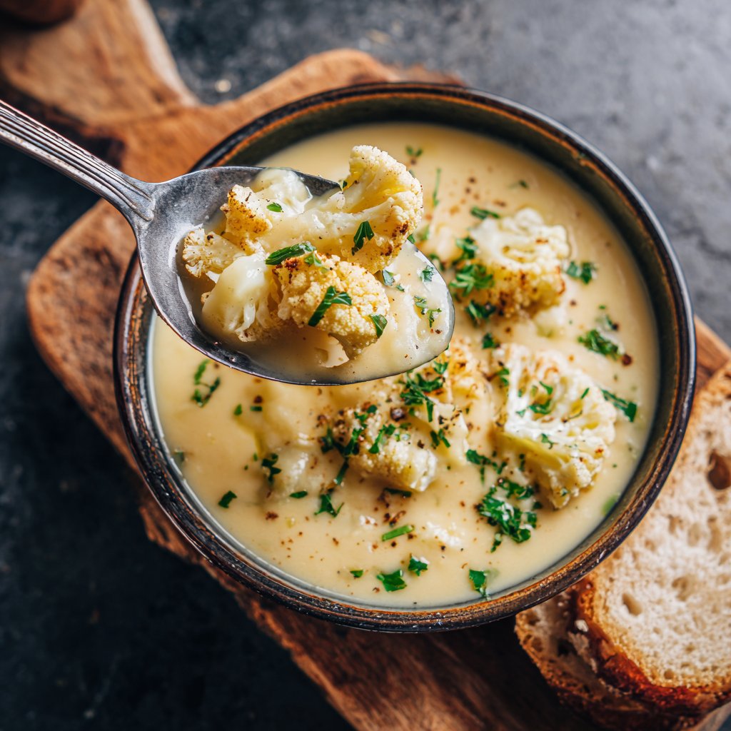 Blumenkohlsuppe mit Ingwer