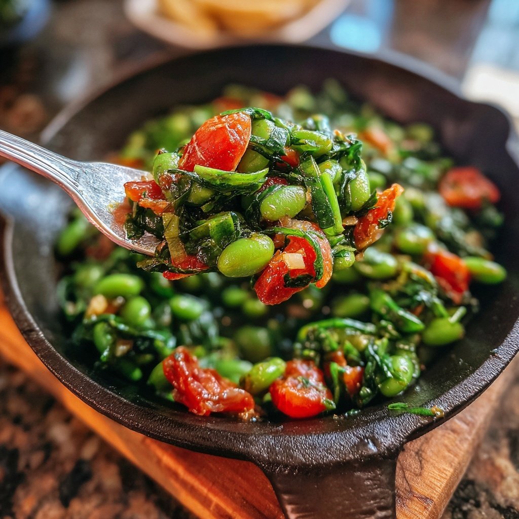 Schnibbelbohnen Pfanne – Low Carb